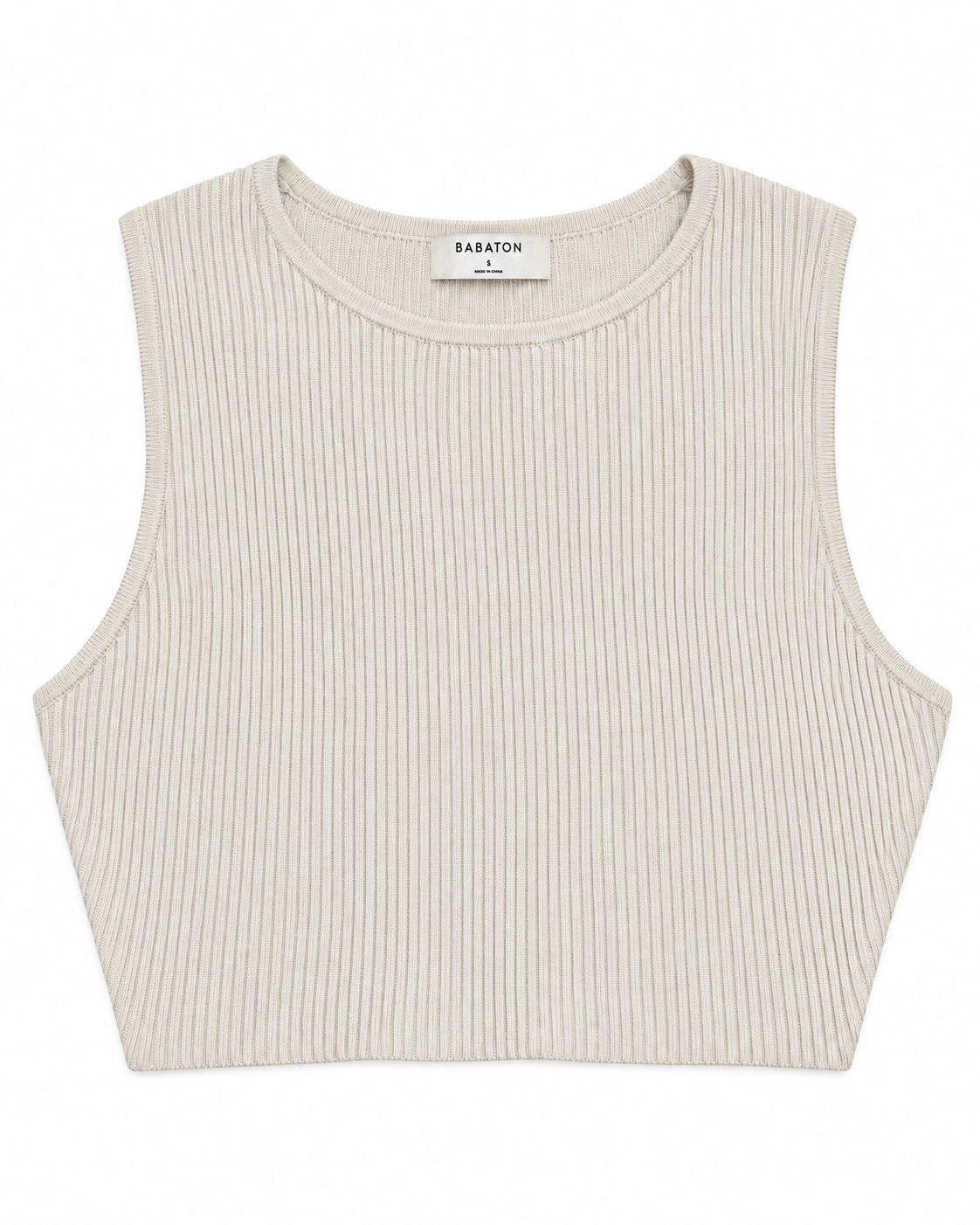 Babaton Ribbed Crop Tank Top