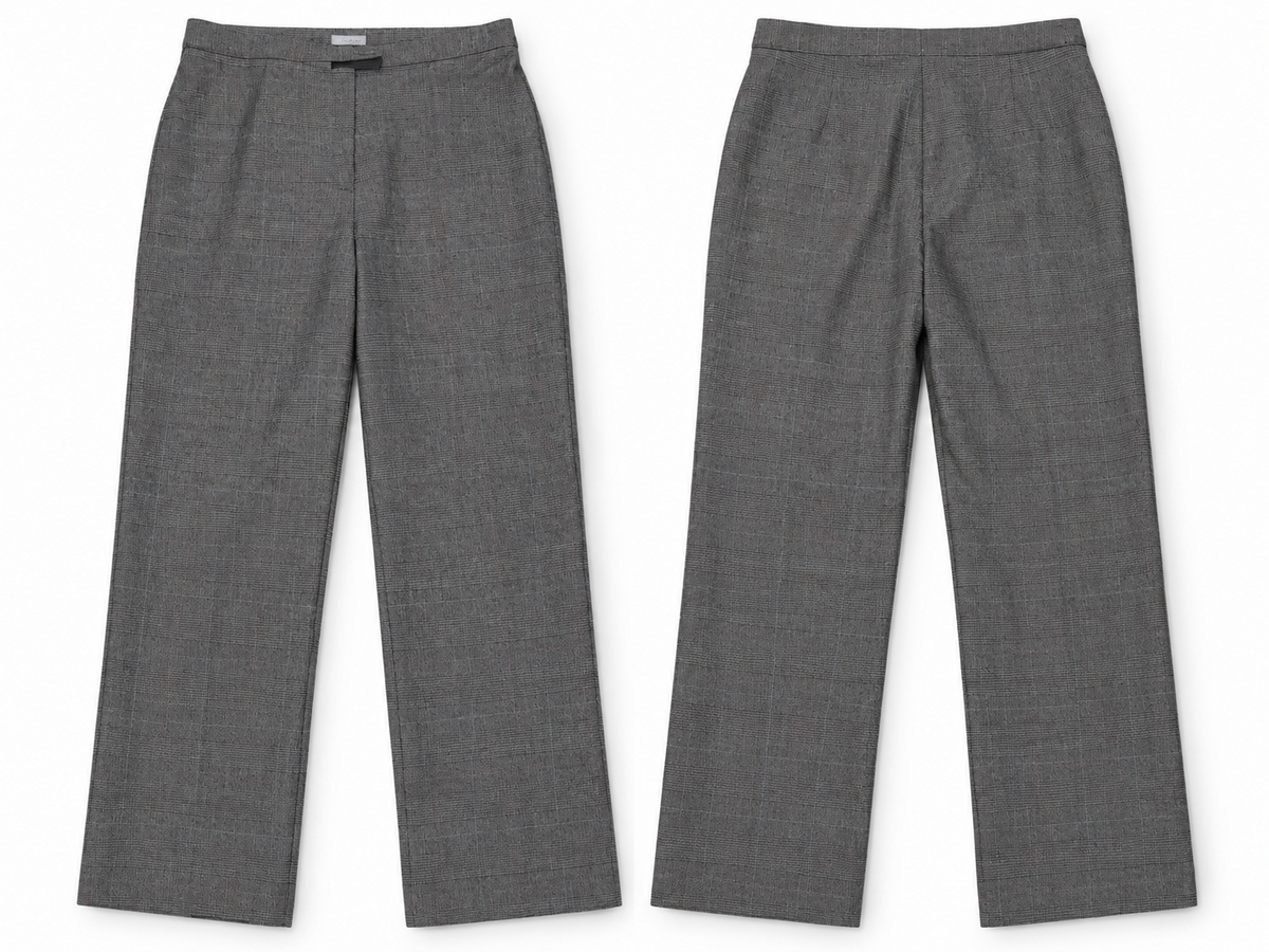 Wilfred Grey Plaid Dress Pants