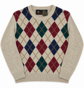Vintage argyle knit sweater