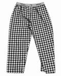 Yves Martin black and white check pajama pants